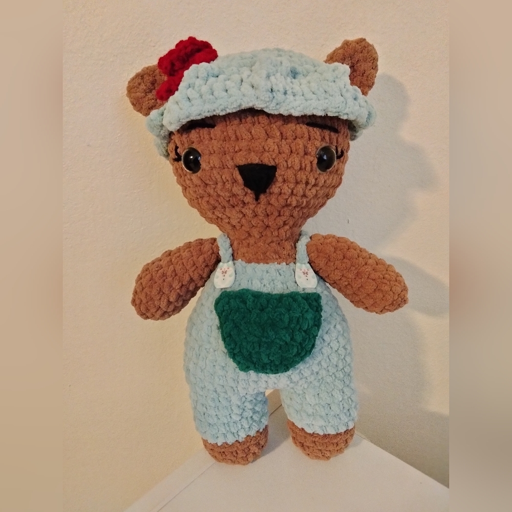 Crochet Bear plush NWOT